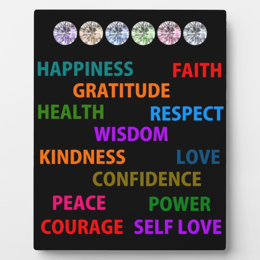 Positive Worte Fotoplatte (Vorderseite)