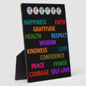 Positive Worte Fotoplatte (Seite)