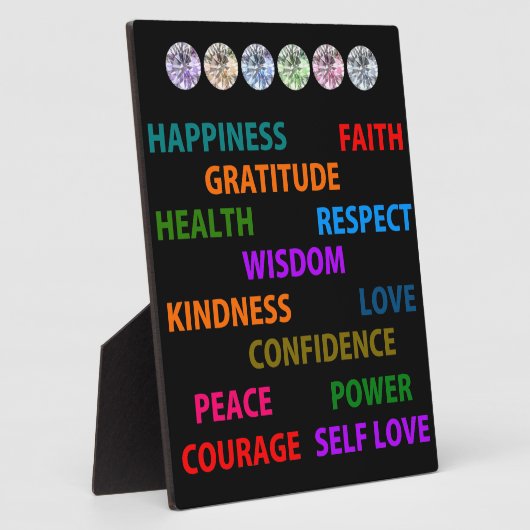 Positive Worte Fotoplatte (Seite)