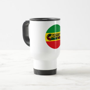 positive Worte Frieden und Liebe, Reggae Reisebecher