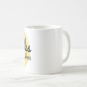 positive Worte für Leben und Arbeit Kaffeetasse (VorderseiteRechts)
