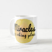 positive Worte für Leben und Arbeit Kaffeetasse (Vorderseite Links)