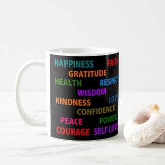 Positive Worte Kaffeetasse