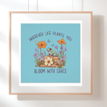 Positive Worte Kids Inspiration Wall Art Poster
