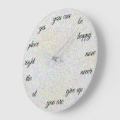 Positive Worte kreativ Motivierend Große Wanduhr (Winkel)