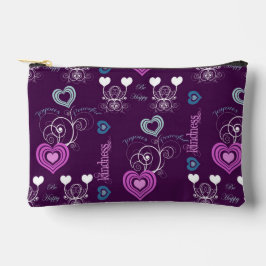 Positive Worte mit Herz Zubehörtasche