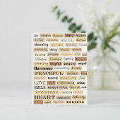 Positive Worte Postkarte (Stehend Vorderseite)