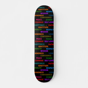 Positive Worte Skateboard