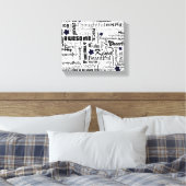 Positive Worte Typografie Leinwanddruck (Insitu (Schlafzimmer))