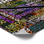 Positive Worte über dich!!! Poster (Ecke)