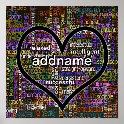 Positive Worte über dich!!! Poster (Vorne)