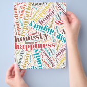 Positive Wörter Flyer (Hand)