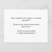 "Positive Ziele" Postkarte (Rückseite)