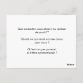 "Positive Ziele" Postkarte (Rückseite)