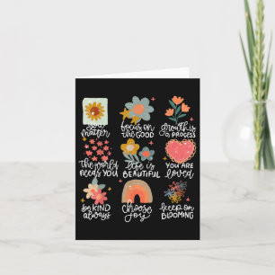 Positive Zitate Blume Psychische Gesundheit Bewuss Karte