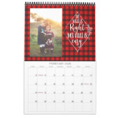 Positive Zitate Foto-Kalender Tartan kariert Kalender (Feb 2026)