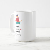 Positive Zitate Typografie Kaffeetasse (Vorderseite Links)
