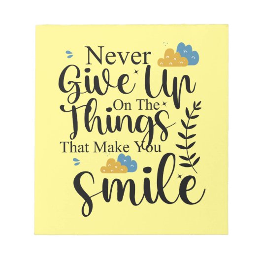 Positive Zitate zur psychischen Gesundheit Notizblock (Vorderseite)