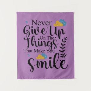 Positive Zitate zur psychischen Gesundheit Wandteppich