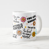 Positive Zitate zur Tasse psychischer Gesundheit (Vorderseite Rechts)