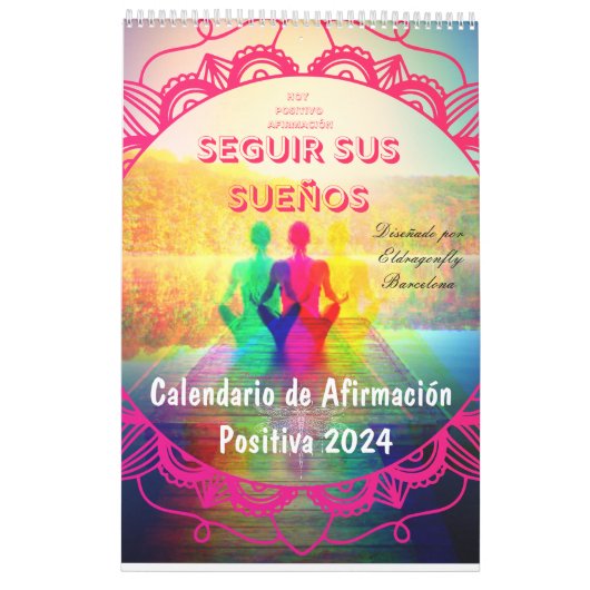 Positiver Affirmation Calendar 2024 (Español) Kalender (Rückseite)