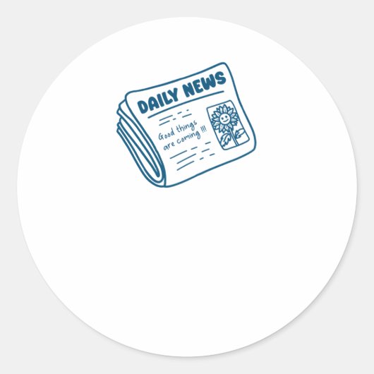 Positiver Affirmationsaufkleber Runder Aufkleber (Vorderseite)