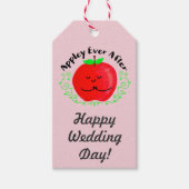 Positiver Apple Pun - Appley immer nach Geschenkanhänger (Vorderseite)