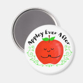 Positiver Apple Pun - Appley immer nach Magnet (Vorderseite/Rückseite)