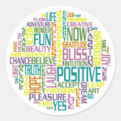 Positiver Aufkleber (Vorderseite)