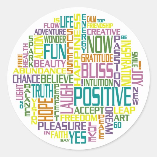 Positiver Aufkleber (Vorderseite)