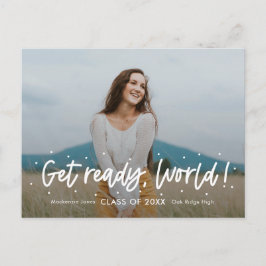 Positiver Ausblick EDITABLE COLOR Abschluss Postca Postkarte