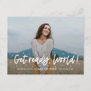 Positiver Ausblick EDITABLE COLOR Abschluss Postca Postkarte