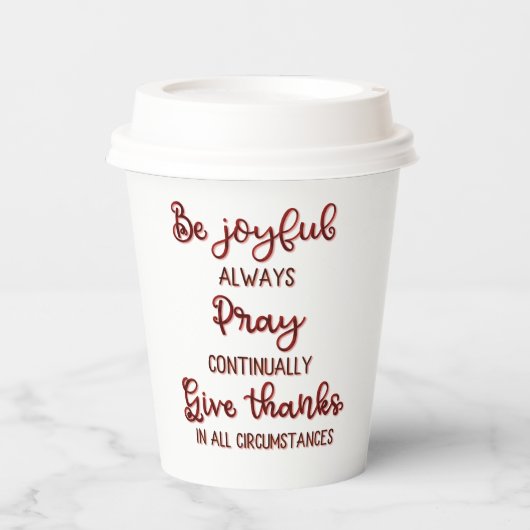 Positiver Bestätigungstext Pappbecher (Vorderseite)