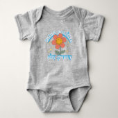 Positiver Bleibe Groovy Slogan Baby Strampler (Vorderseite)