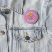 Positiver Bleibe Groovy Slogan Button (Beispiel)