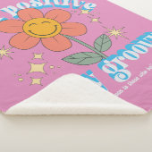Positiver Bleibe Groovy Slogan Sherpadecke (3/4)