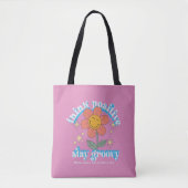Positiver Bleibe Groovy Slogan Tasche (Vorderseite)