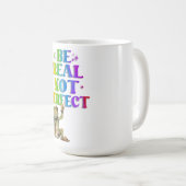 Positiver Boho-Frosch Hippie Kaffeetasse (VorderseiteRechts)