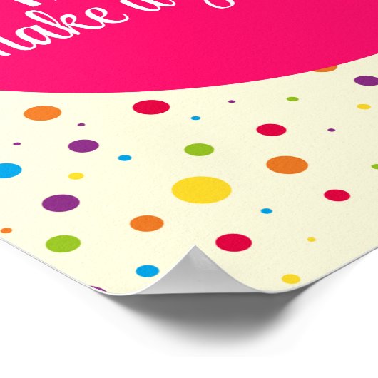 Positiver Denkansatz Poster (Ecke)