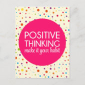 Positiver Denkansatz Postkarte (Vorderseite)