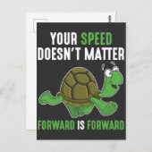 Positiver Geist Aufschwung Zitat nach vorne Schild Postkarte (Vorne/Hinten)