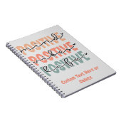 Positiver Geist belebt Leben Inspiration Zitat Notizblock (Rechte Seite)