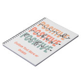 Positiver Geist belebt Leben Inspiration Zitat Notizblock (Linke Seite)