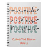 Positiver Geist belebt Leben Inspiration Zitat Notizblock (Vorderseite)