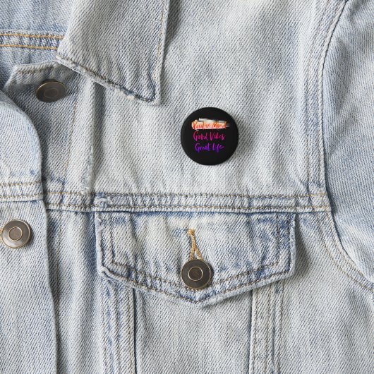 Positiver Geist. Gute Schwingungen. Großartiges Le Button (Beispiel)