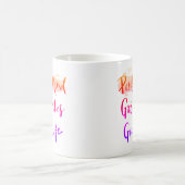 Positiver Geist. Gute Vibes. Großartiges Leben Kaffeetasse (Mittel)