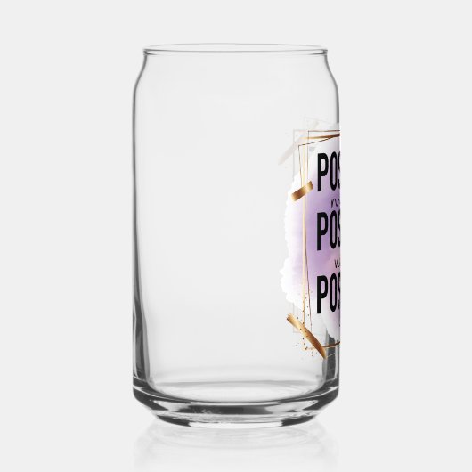 Positiver Geist, positive Vibes, positives Leben Dosenglas (Rechts)