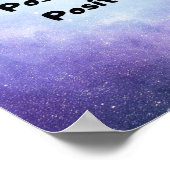 "Positiver Geist, positive Vibes, positives Leben" Poster (Ecke)