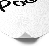 Positiver Geist. Positive Vibes. Positives Leben. Poster (Ecke)