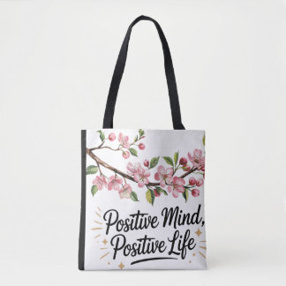 Positiver Geist, positives Leben - Inspirationsflo Tasche